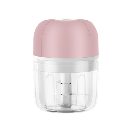 100ml 250ml Garlic Chopper Electric Press Switch ABS Mini Onion Pepper Food Processor Blender Kitchen Gadget - pink, l