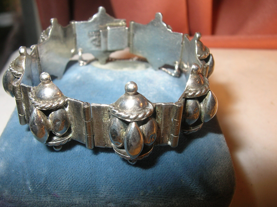 Vintage Sterling Silver Taxco Link Bracelet