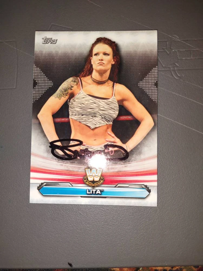Lita Autographed Card