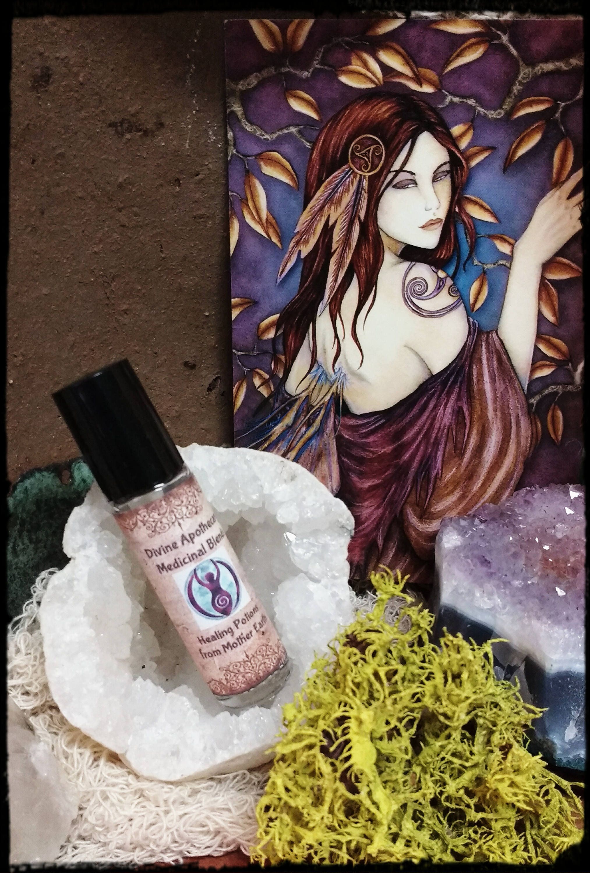 Headache Be Gone Blend, Soothing Essential Oils, Gem Infused Medicinal Oil, Bergamot, Frankincense, Lavender