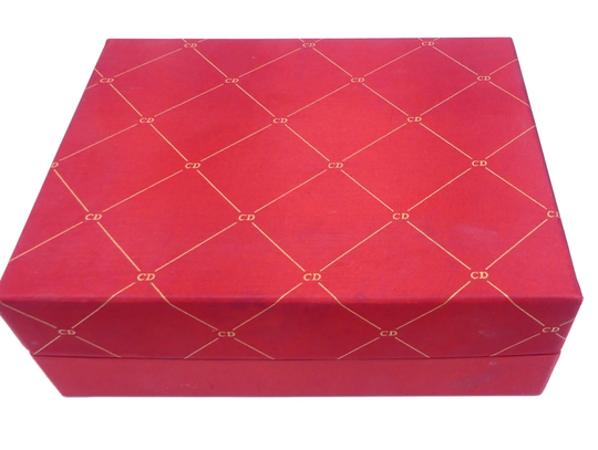 Vintage Christian Dior Red Rectangle Box