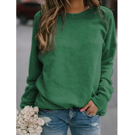 Long Sleeve Cotton-Blend Shirts & Tops - Green, M