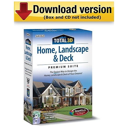 Total 3D Home, Landscape & Deck Premium Suite 12 for Windows (1-User) [Download]