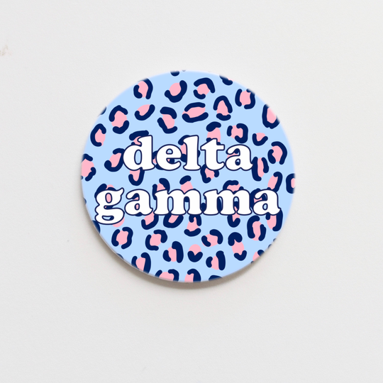 Delta Gamma Cheetah Greek Button
