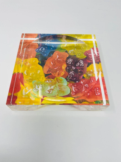 Gummy Bears Acrylic Block Candy Dish Catchall