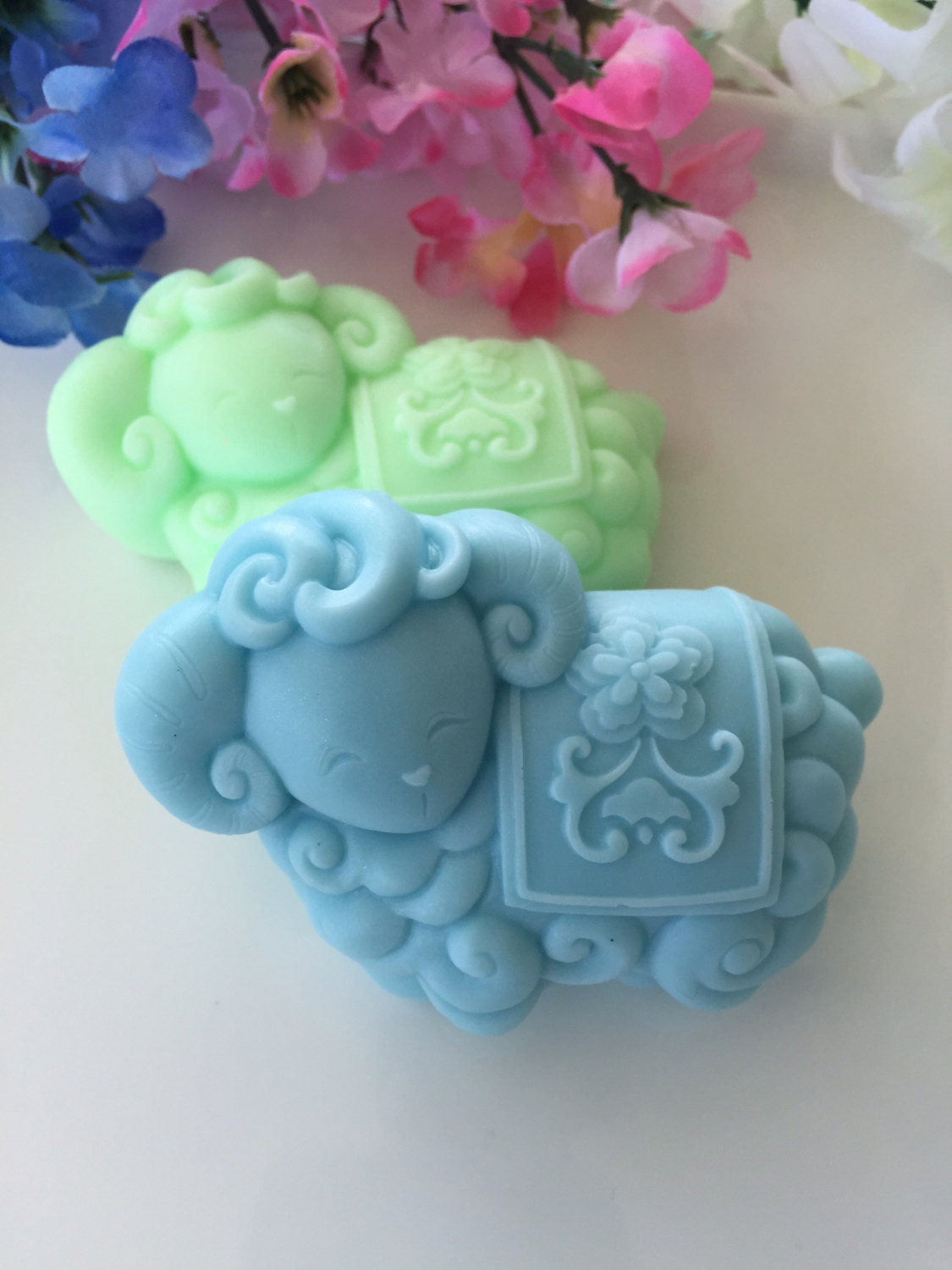 Baby Ram Soap - Lamb Favor Glycerin Shower Gift Spring Sheep