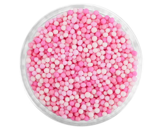 Tutu Non-Pareils Blend - Our Tutu Blend Is A Mix Of Classic Non-Pareils in Light Coral Pink, Princess Pink & Flamingo Pink
