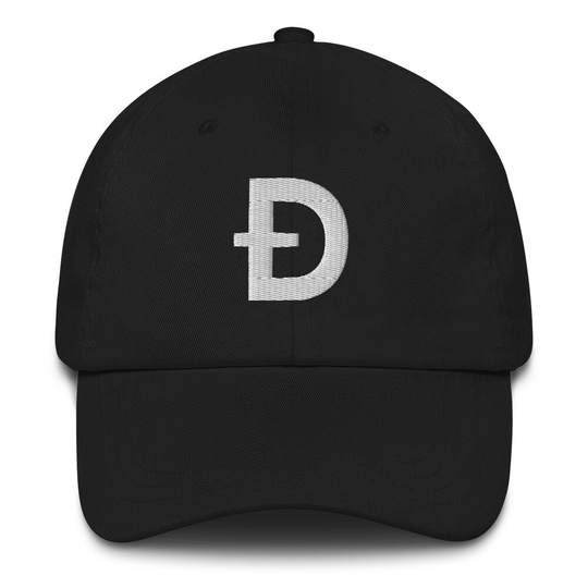 Dogecoin Hat, Embroidered Dad Cap, Crypto Gift