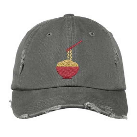 Ink Stitch Dt600 Ramen Vintage Distressed Cotton Baseball Caps - 9 Colors