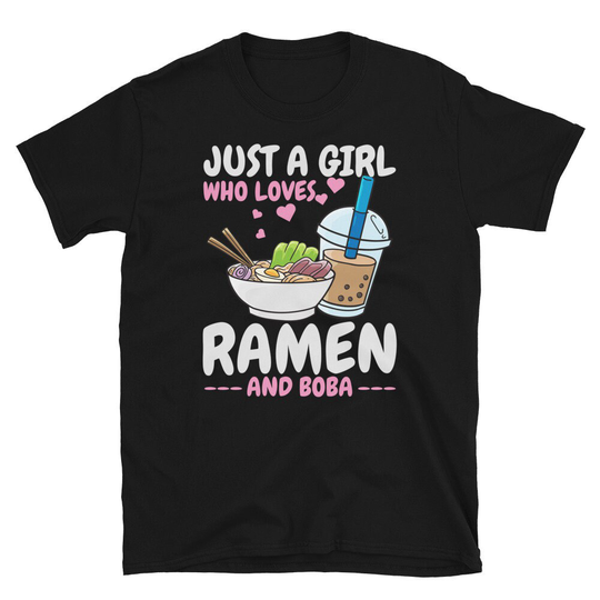 Ramen Boba Bubble Tea Kawaii Gift Shirt