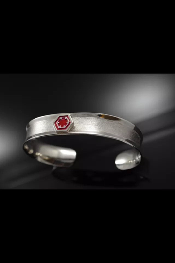 Medical Alert Bracelet Sterling Silver .925