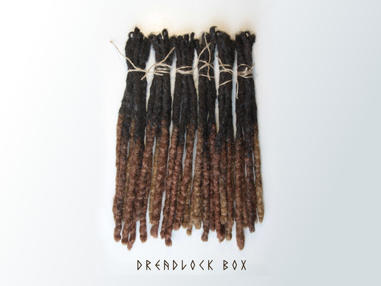 High Quality Realistic Hand Crocheted Dreadlocks Faux Locs Dread Extensions Brown Ombre Se Dreads Rastalocken Дреды