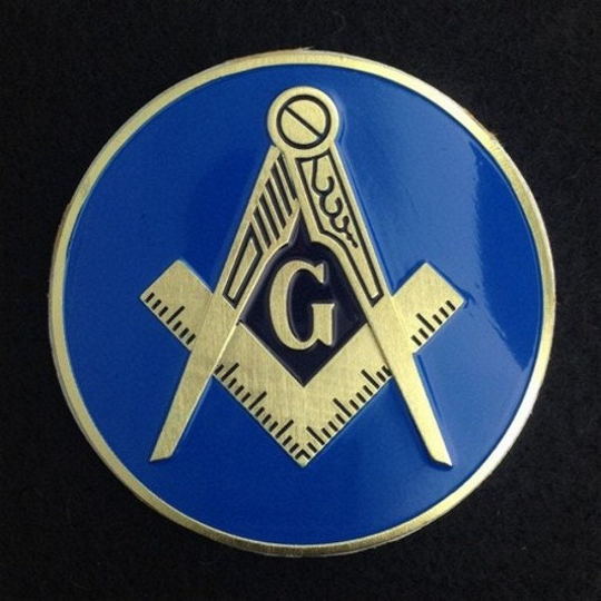 Masonic | Light Blue Car Auto Emblem