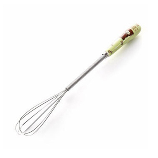 Stainless Steel Egg Beater Manual Mixer Cream Stirrer Blender Kitchen Gadget - green