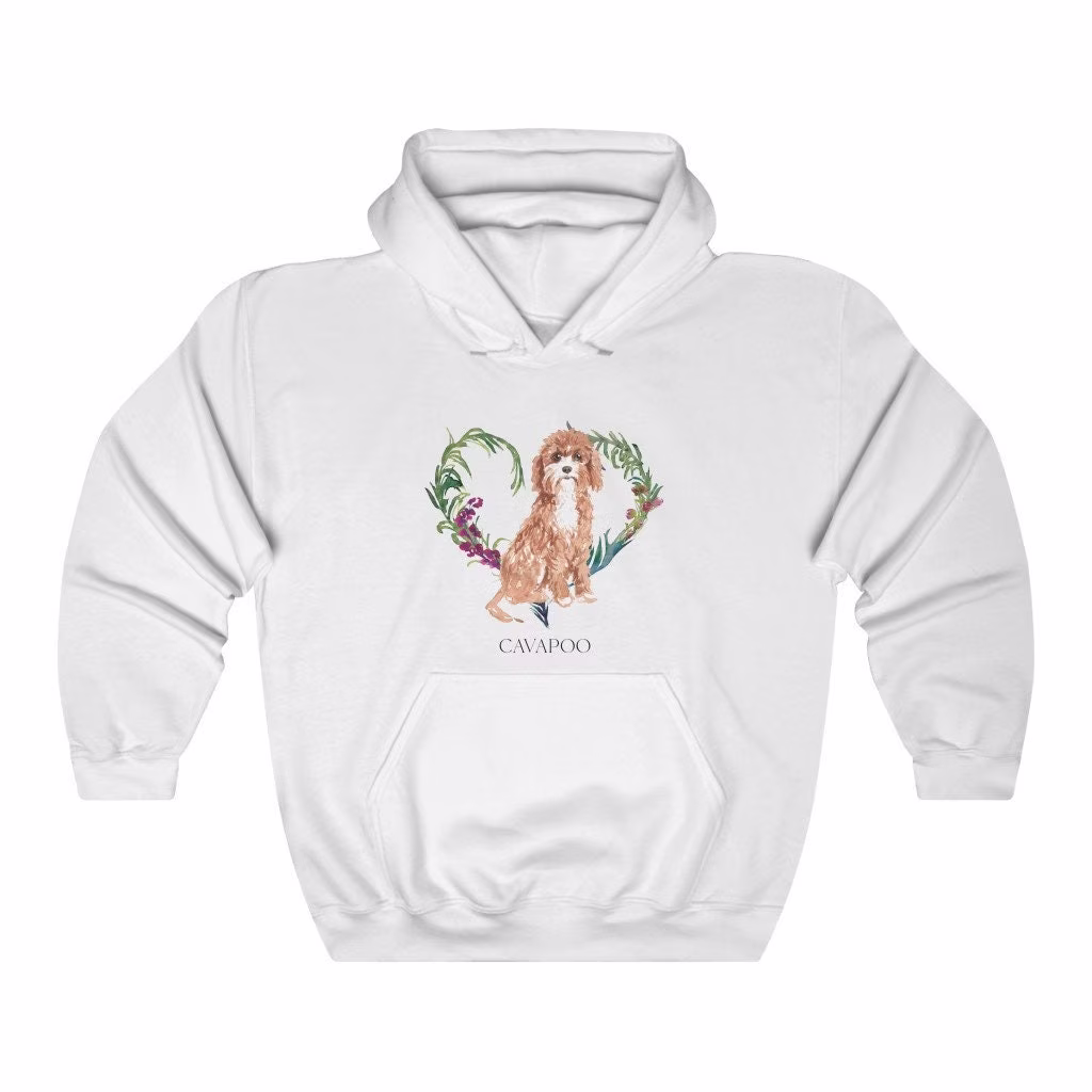 Cavapoo Women's Unisex Heavy Blend Hoodie Sweatshirt