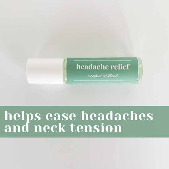 Headache Relief Essential Oil Blend Roller Bottle/Aromatherapy For Tension Headaches