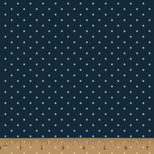 Polka Dot Blender Cotton Fabric By The Yard - Camilla Dainty Dots Navy Windham 52341-3