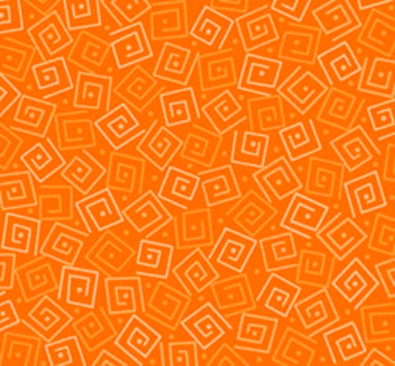 Harmony Blender Fabric - Squares By Quilting Treasures 24779 O Carrot Priced The 1/2 Yard