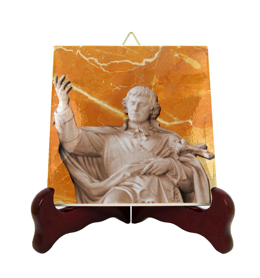 Saint Louis De Montfort - Icon On Ceramic Tile Catholic Saints Serie St Art Saint Patron
