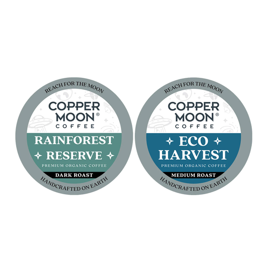 Copper Moon Coffee Copper Moon Single Serve Coffee Pods for Keurig K-Cup Brewers, Organic Blends Variety Pack, 48 Count | 292293