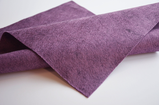 Vineyard Wool Felt, Merino Blend Felt Yardage, Fabric, Lavender Purple Yardage