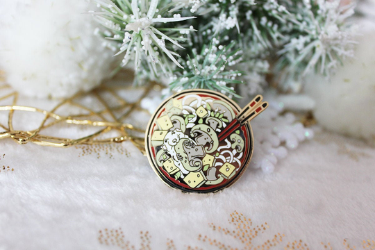 Ramen Rat Enamel Pin