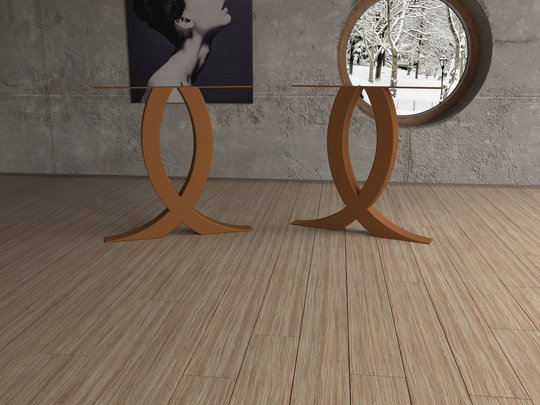 Designer Edition Metal Table Legs With Unique Shape. Modern Rustic Or Industrial Style. Premium Steel For Dine Table. [Flndxins8]