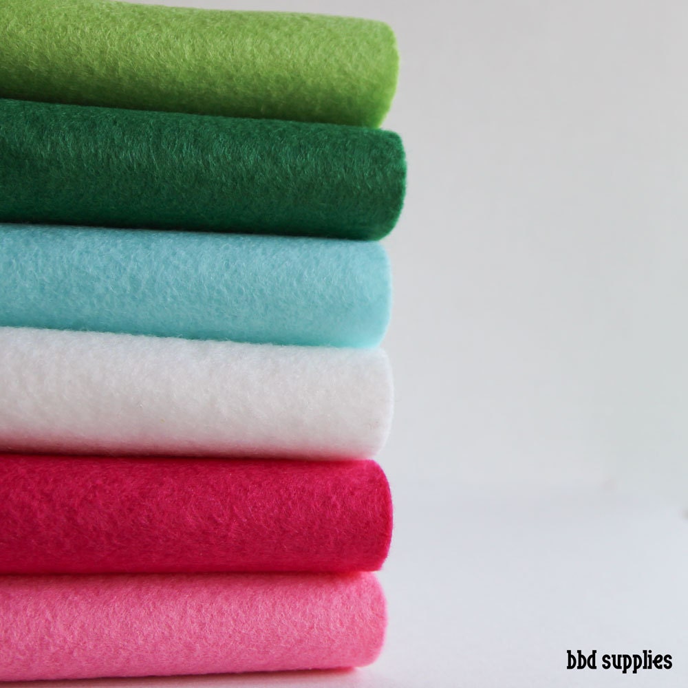 North Pole - Wool Blend Felt Sheets 6 Sheets