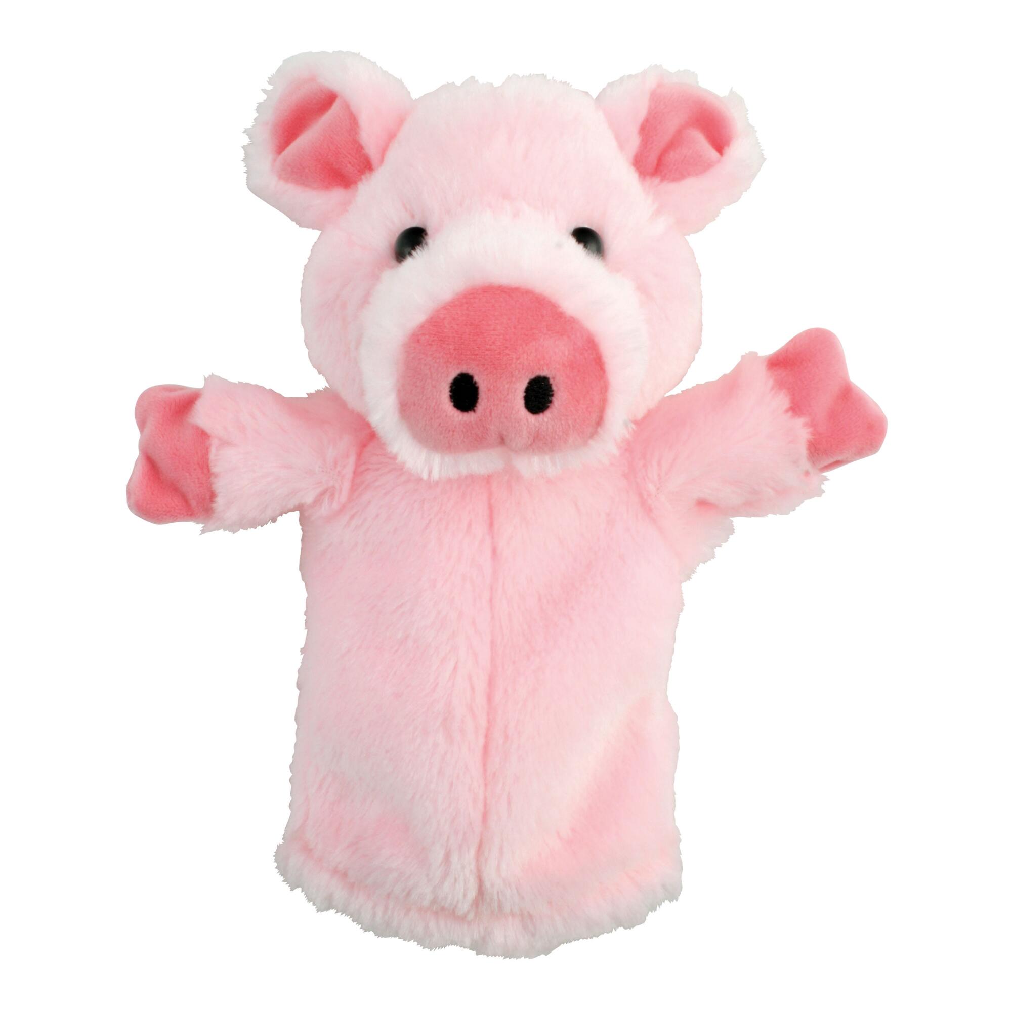 Piglet Plush Hand Puppet: Pink - Polyester by World Market