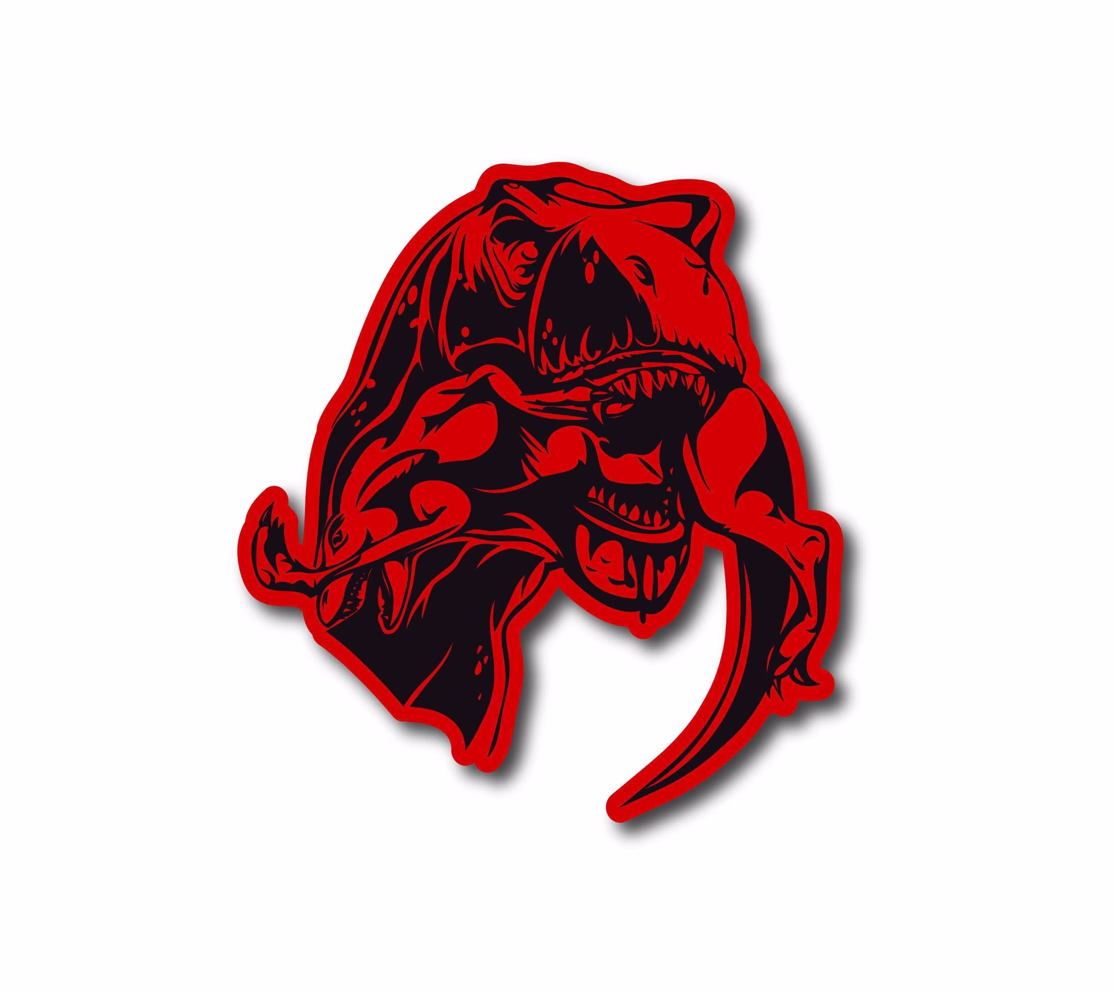 Trx Eating Raptor Outline Off Road Truck T-Rex Custom Vinyl Decal