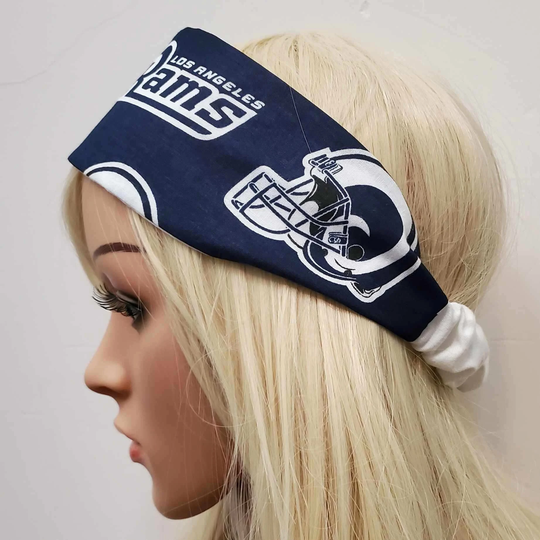 Handmade La Football Headband, Made With Officially Licensed Fabric, Headband, Los Angeles Team Headband