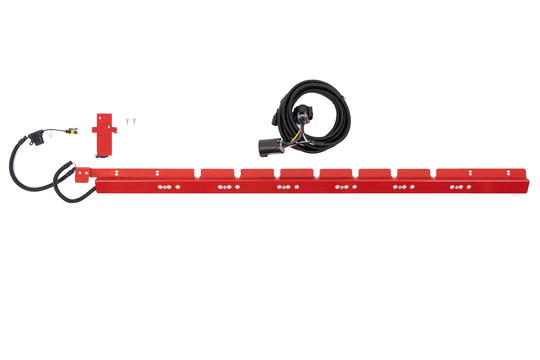 WEATHER GUARD Interior Truck Box Lights Bezel Kit with Hitch Wire Harness, Full Size Saddle Box in Red | PS8103