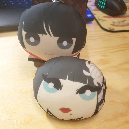 Ffxiv Yotsuyu & Asahi Flat Plush Keychain