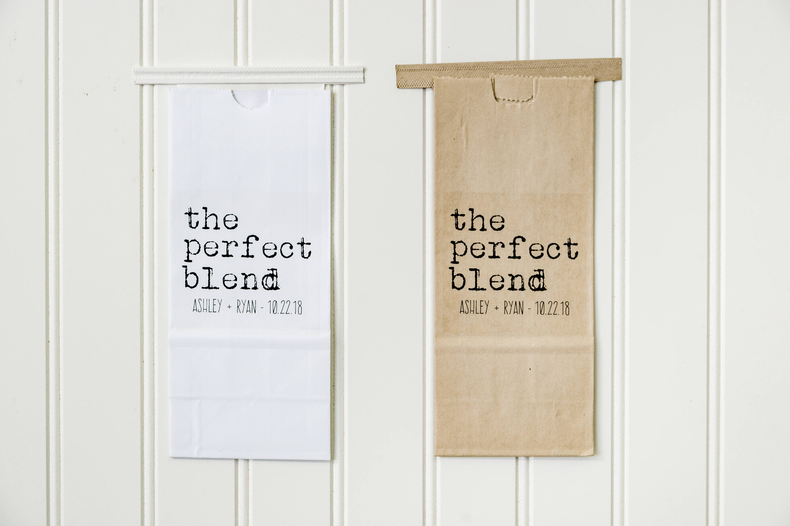 The Perfect Blend Tin Tie Wedding Favor Bag-Coffee Favors For Wedding, Tea Party, Tin Bag, Bridal Shower Favor, Coffee Bags