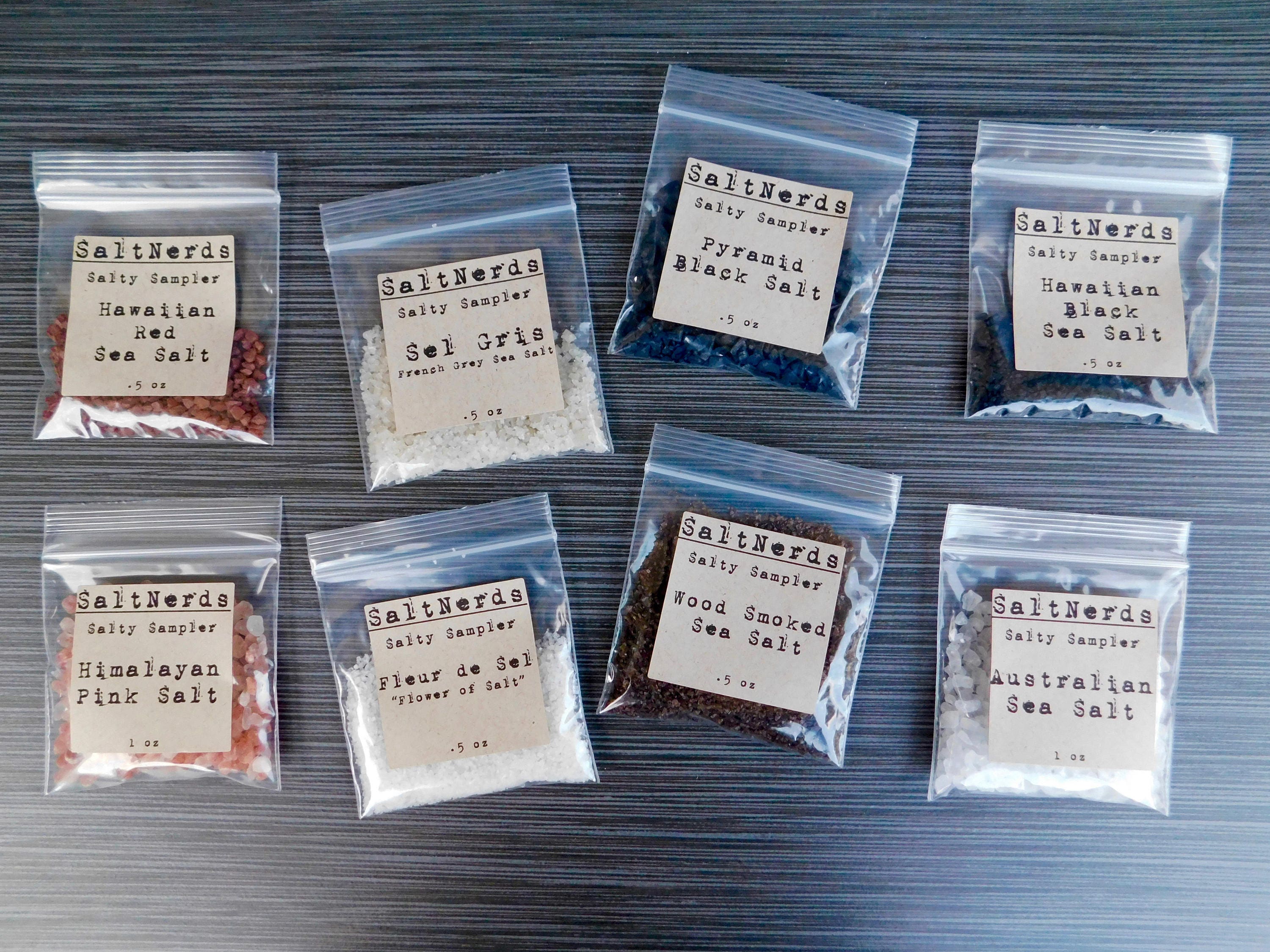 Classic Salty Sampler 8 Pack Saltnerds Collection Gourmet Salt Gift Set Foodie For Men Outdoor Grilling Him Or Her