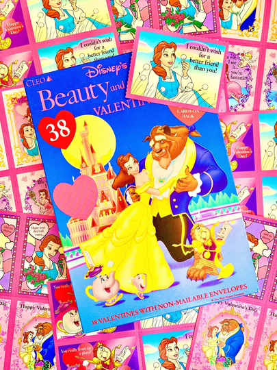 90's Mystery Beauty & The Beast Valentine's Day Card Packs