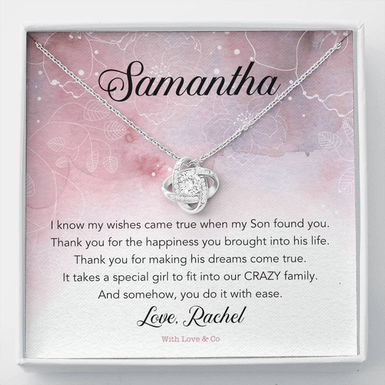 Gift For Son's Girlfriend, To My Girlfriend Necklace, Sons Gift, Girlfriends Birthday Graduation