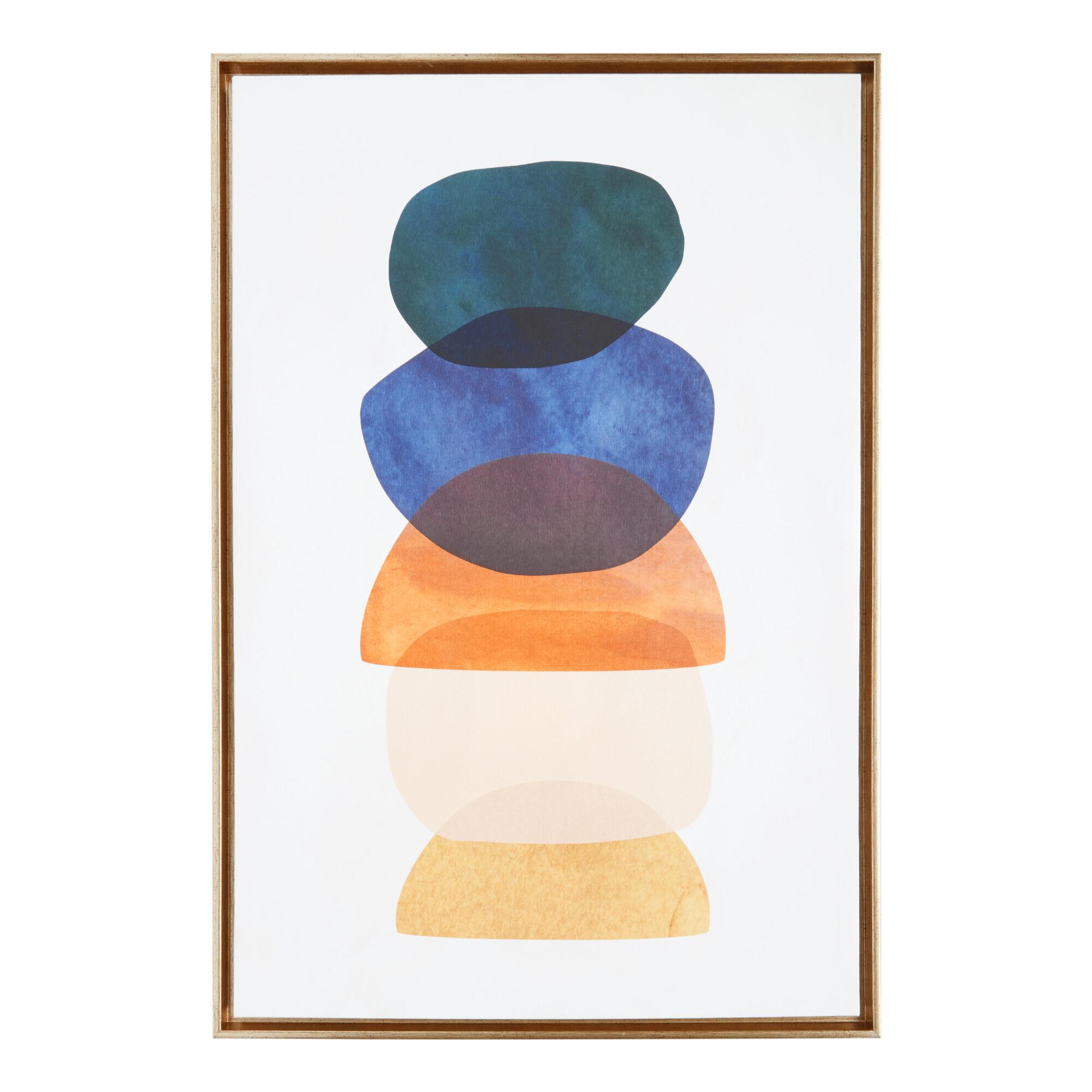 Mod Pods by Victoria Borges Framed Canvas Wall Art: Multi - Medium by World Market