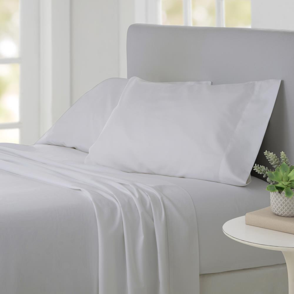 WestPoint Home Triblend King Cotton Blend Bed Sheet Polyester in White | 028828614155