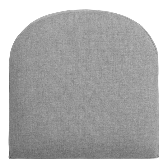 Sunbrella Slate Gray Cast Gusseted Outdoor Patio Chair Cushion - Acrylic by World Market