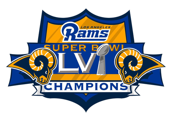 Rams 2022 Champ Sticker