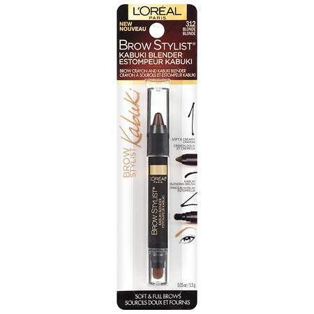 L'Oreal Paris Brow Stylist Kabuki Blender Brow Crayon - 0.05 oz