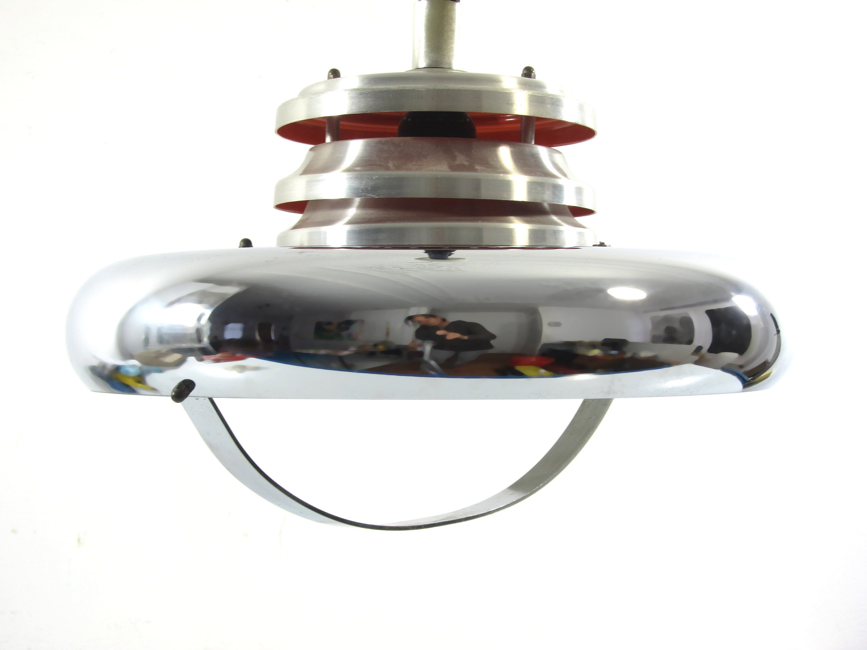 Sixties Chrome Pendant - Danish, Vintage, Denmark, Design, Louis Weisdorf, Eames, Arne Jacobsen, Poul Henningsen, Jo Hammerborg, Dieter Rams