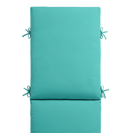 Sunbrella Aruba Canvas Outdoor Patio Chaise Lounge Cushion: Blue - Acrylic by World Market