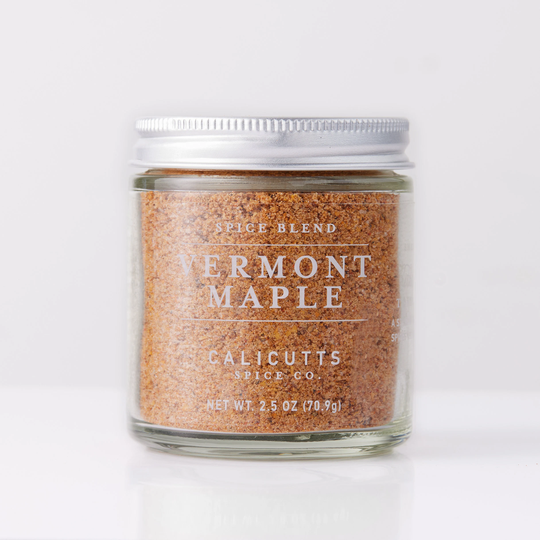 Vermont Maple - Handcrafted Spice Blend 2.5 Ounces in Glass Jar, Preservative & Gluten-Free