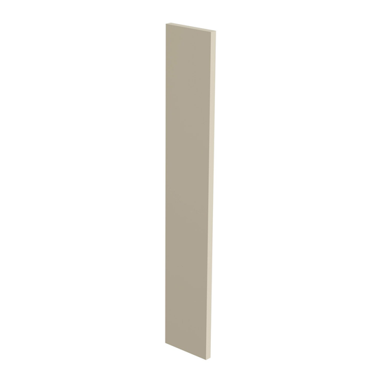 Luxxe Cabinetry Norfolk 6-in W x 30-in H x 0.75-in D Painted Blended Cream Cabinet Fill Strip in Off-White | FS630-BC