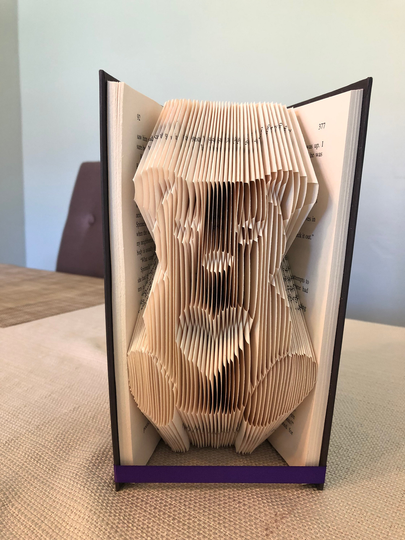Bear Folded Book Art