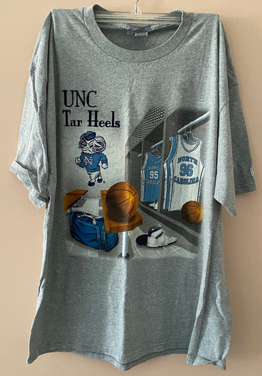 Vintage Unc Tar Heels Basketball T-Shirt