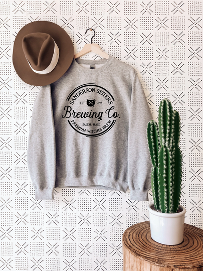 Sanderson Sister Brewing Co Sweatshirt, Premium Witches Brew, Witch Halloween Sweater, Gift