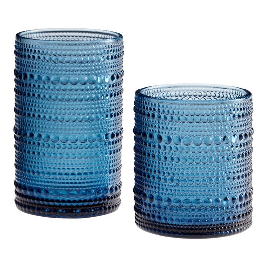 Cornflower Blue Jupiter Bar Glass by World Market